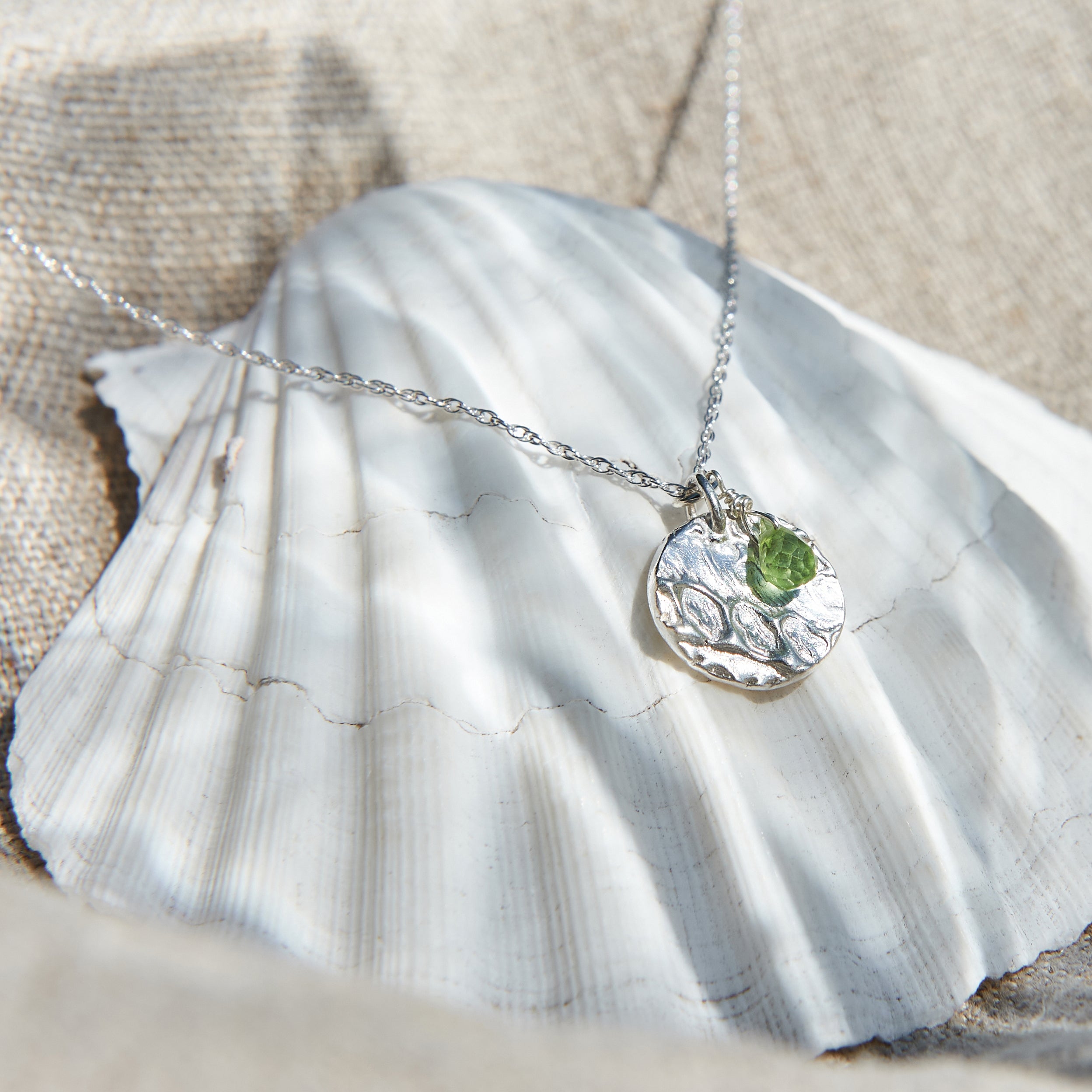 January Birthstone Necklace - Garnet | Linjer Jewelry