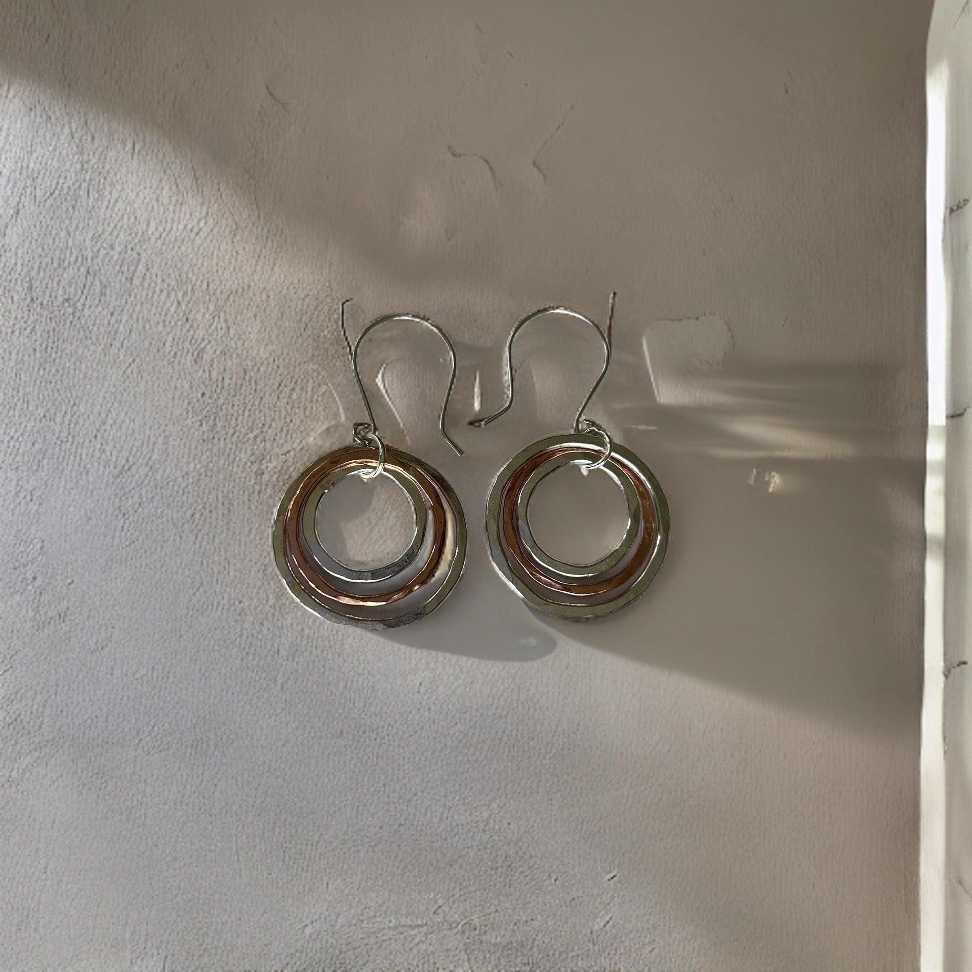 Small copper clearance hoop earrings