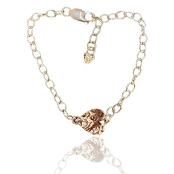 Friendship Silver Heart Bracelet - Silver Lines Jewellery