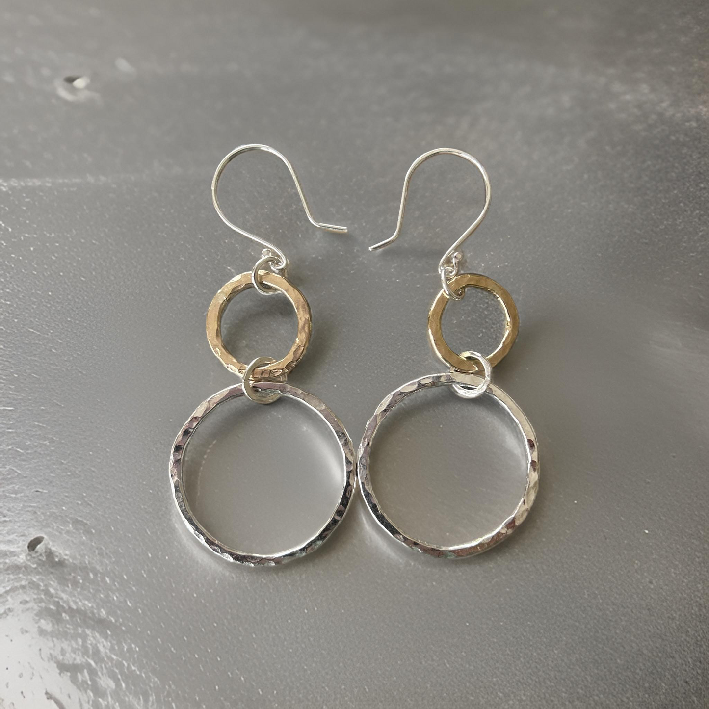 Gold And Silver Hoop Earrings