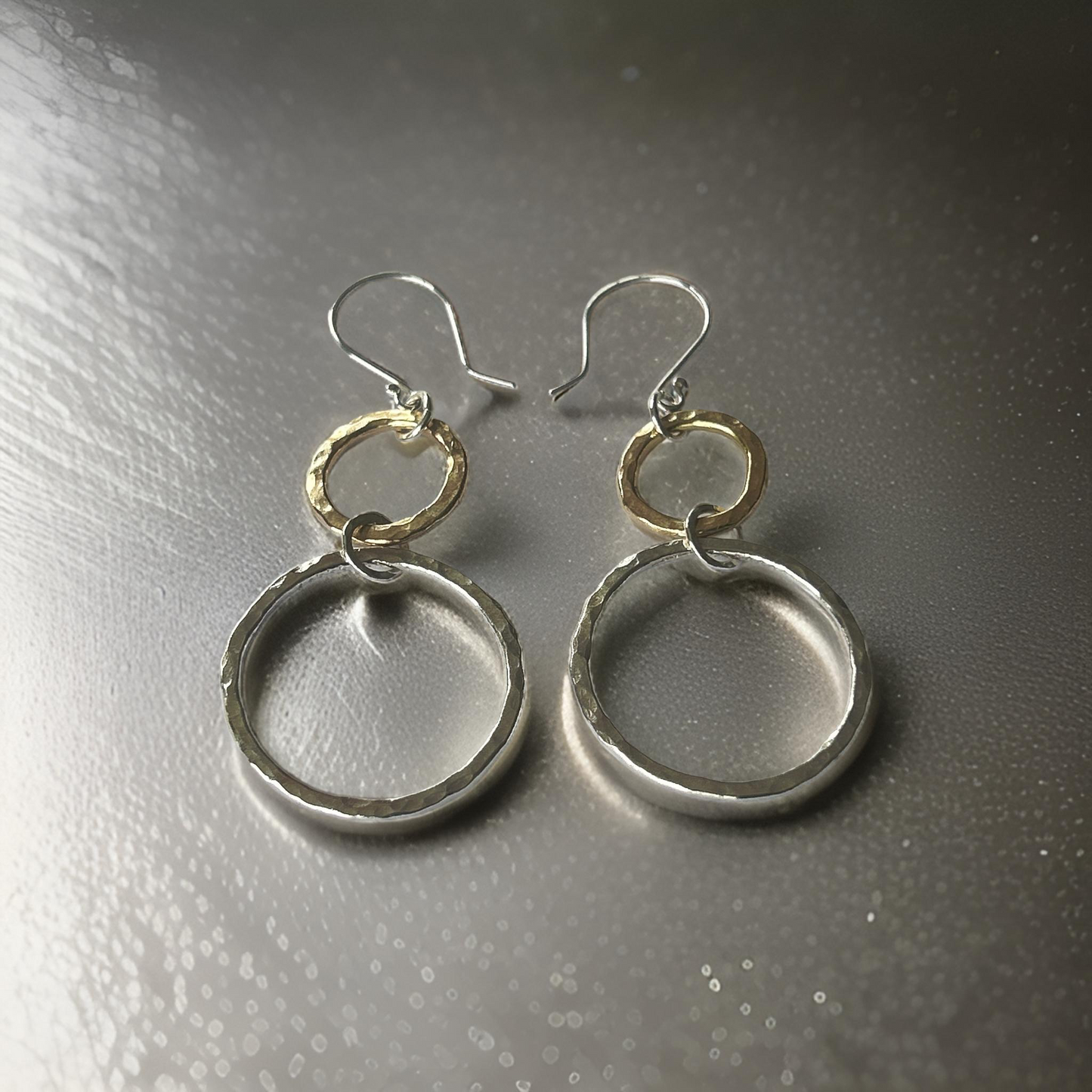 Gold And Silver Hoop Earrings