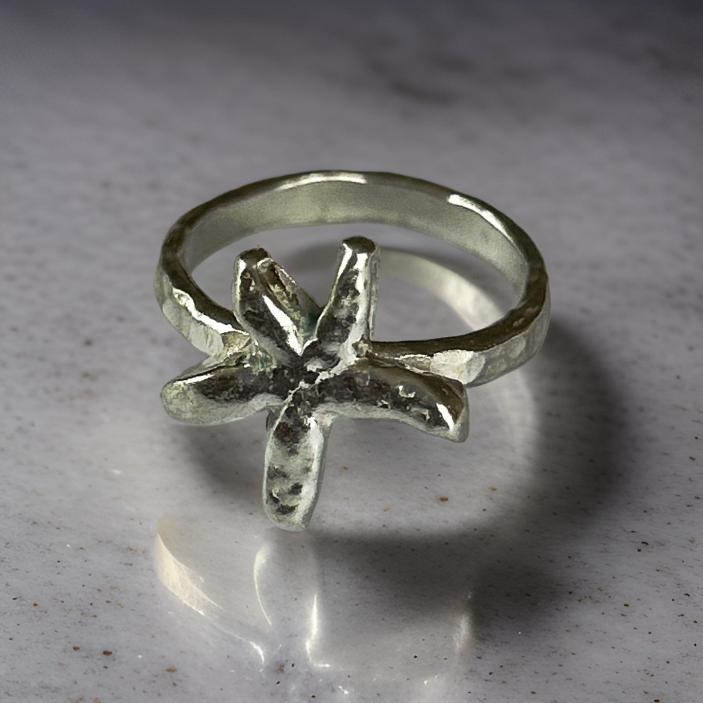 Starfish Silver Ring