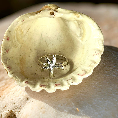 Starfish Silver Ring