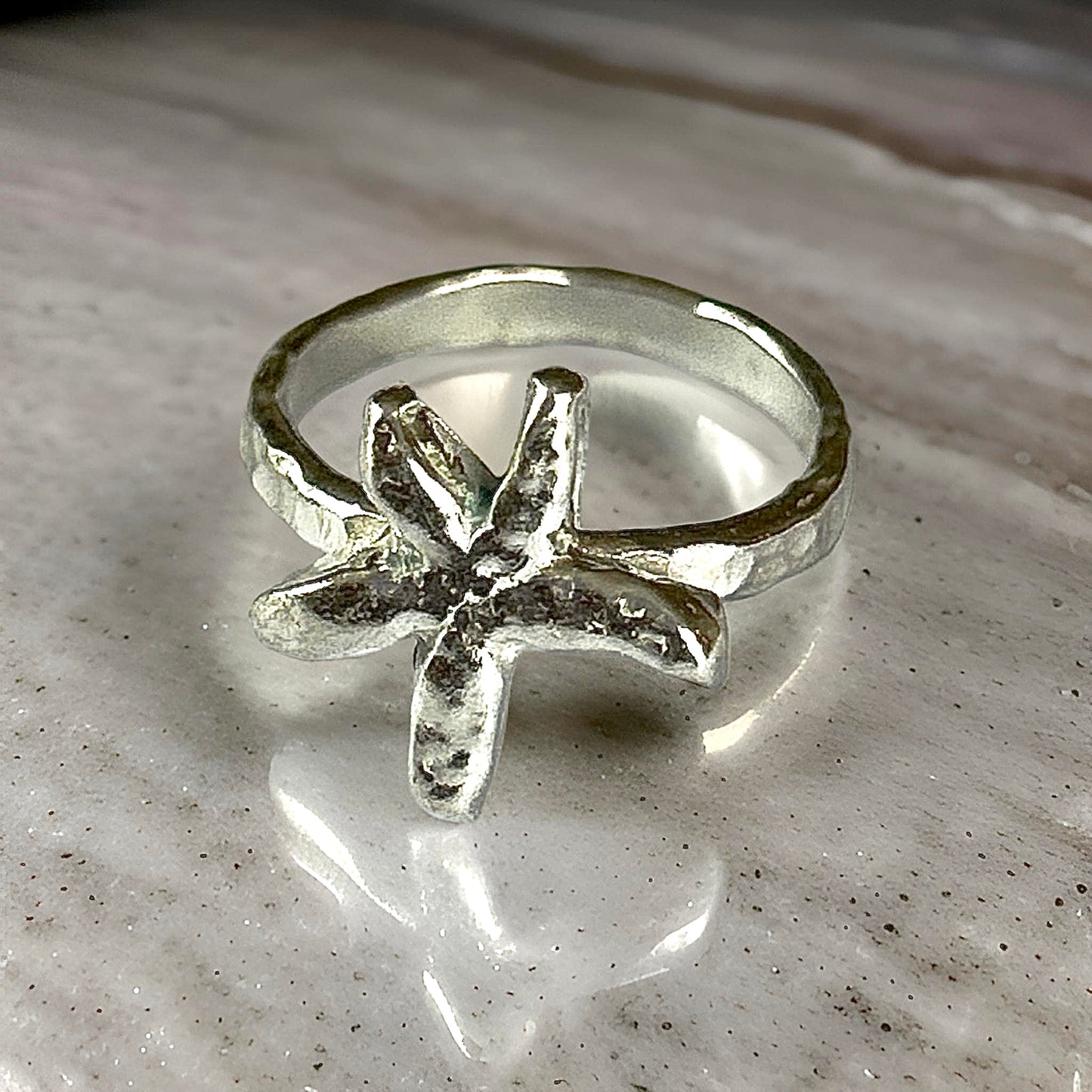 Starfish Silver Ring