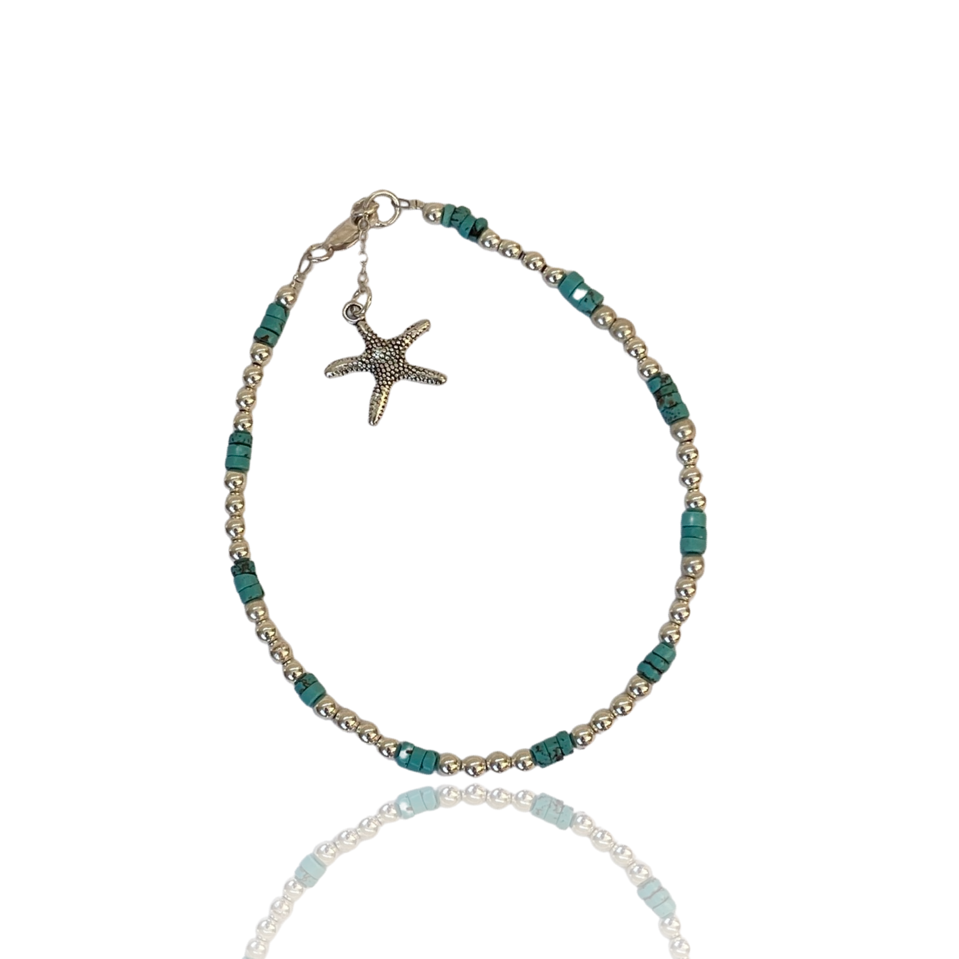 Sea breeze Turquoise Anklet - Love Beach Beads